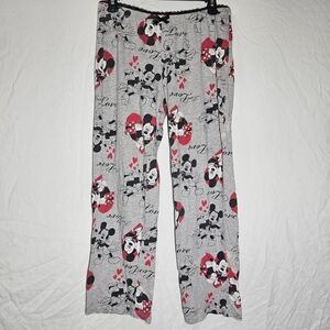 Vintage y2k Minnie mouse disney grey pajama pants